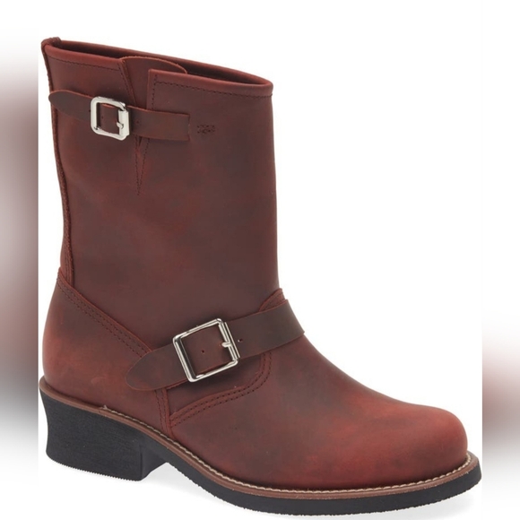 JEFFREY CAMPBELL RED STANDOFF MOTO BOOT